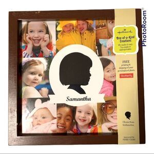 HALLMARK Silhouette Picture Frame Free Shutterfly pics  Holds 9 Photos NWT